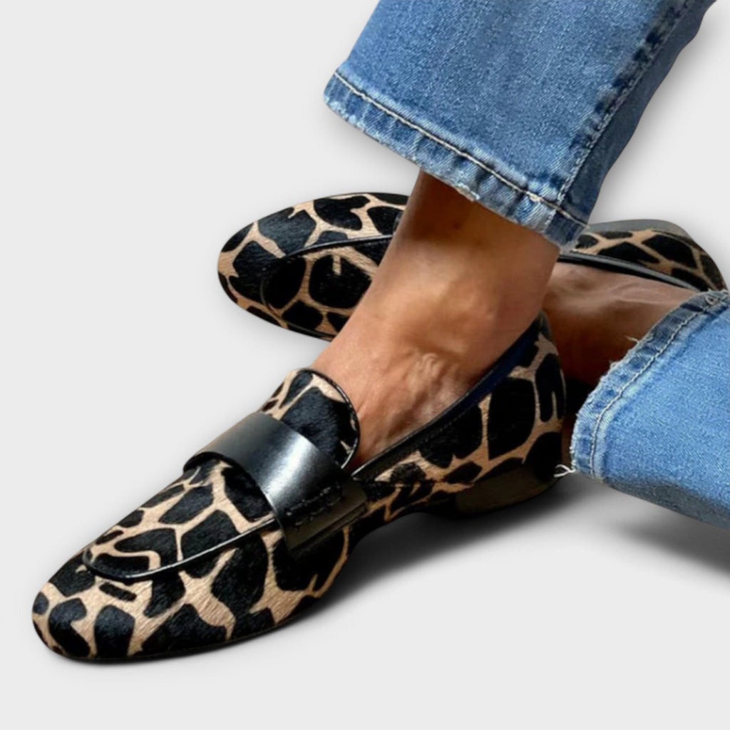 Félanora | Mocasines ortopédicos con estampado animal