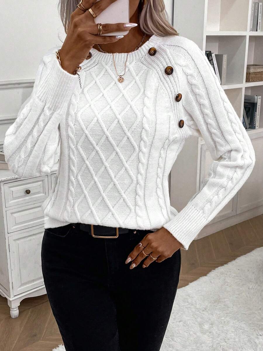 Clara | Jersey de Punto con Botones para Damas