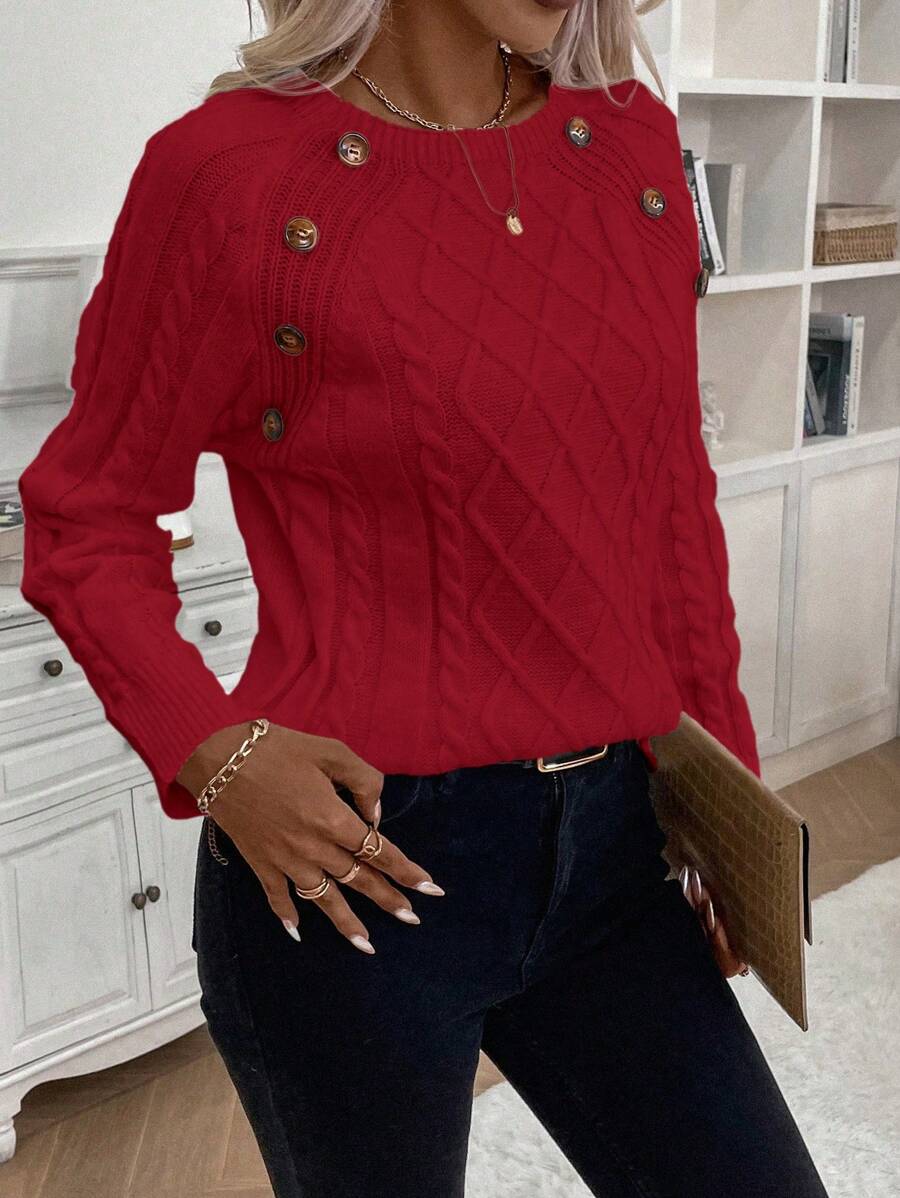 Clara | Jersey de Punto con Botones para Damas
