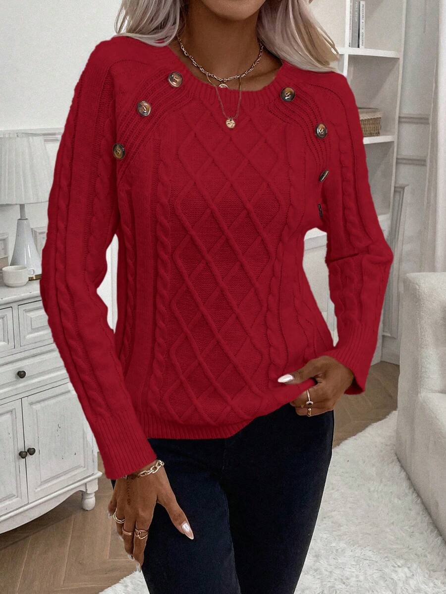 Clara | Jersey de Punto con Botones para Damas