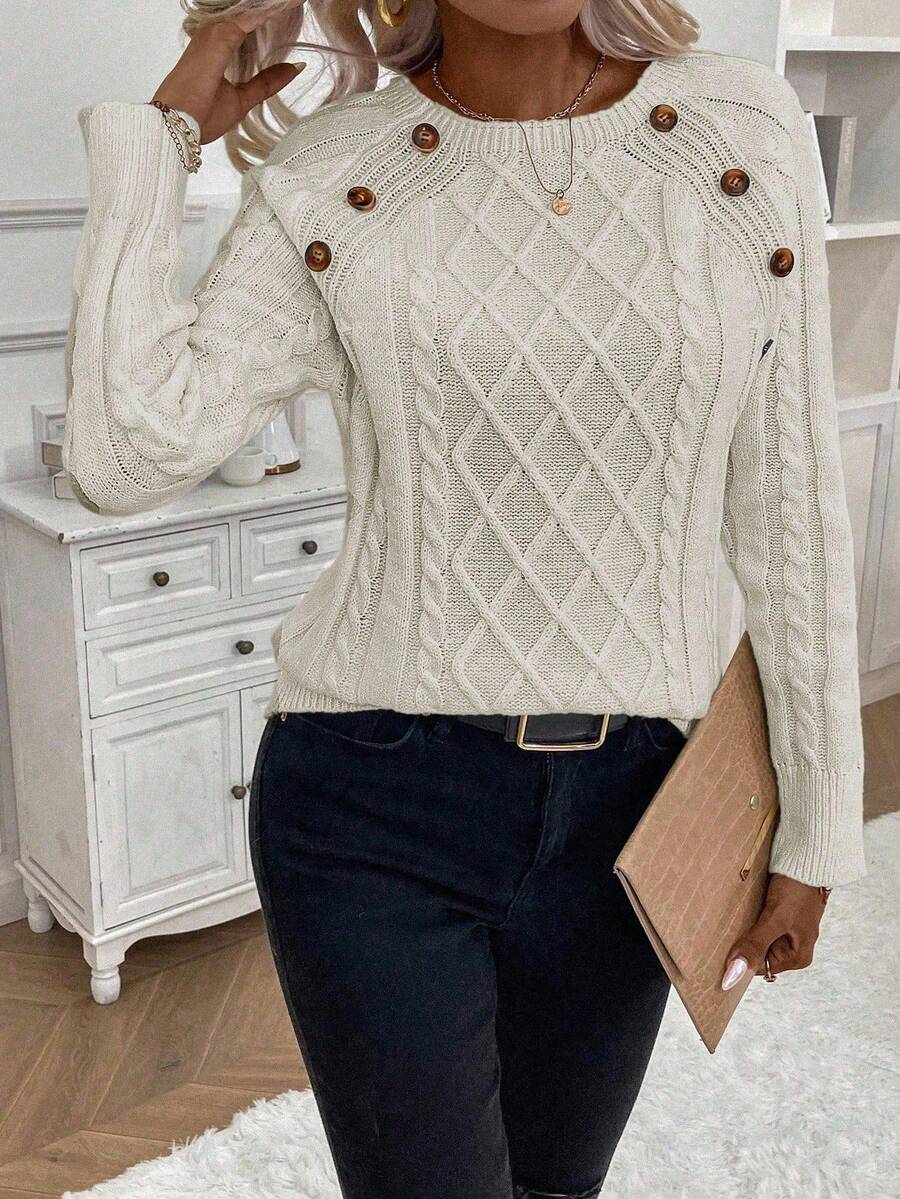 Clara | Jersey de Punto con Botones para Damas
