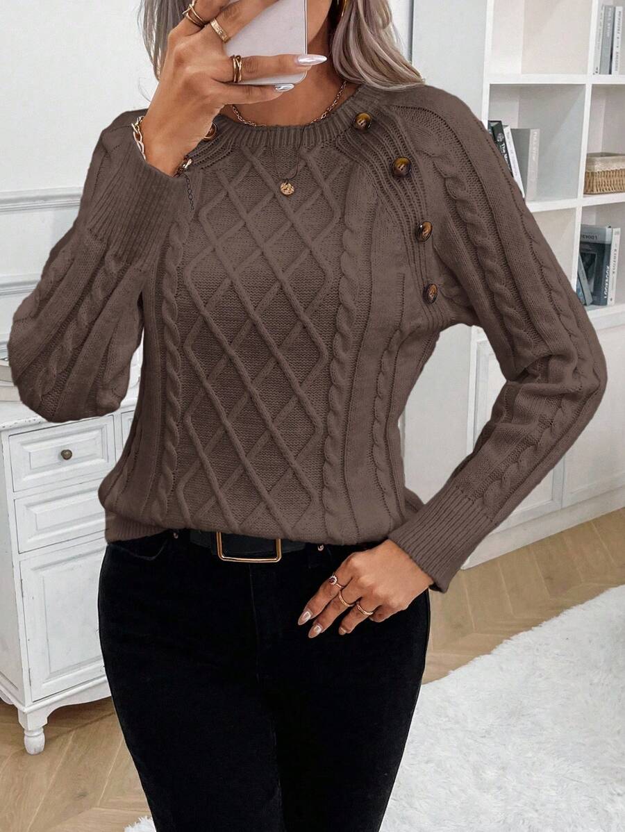 Clara | Jersey de Punto con Botones para Damas