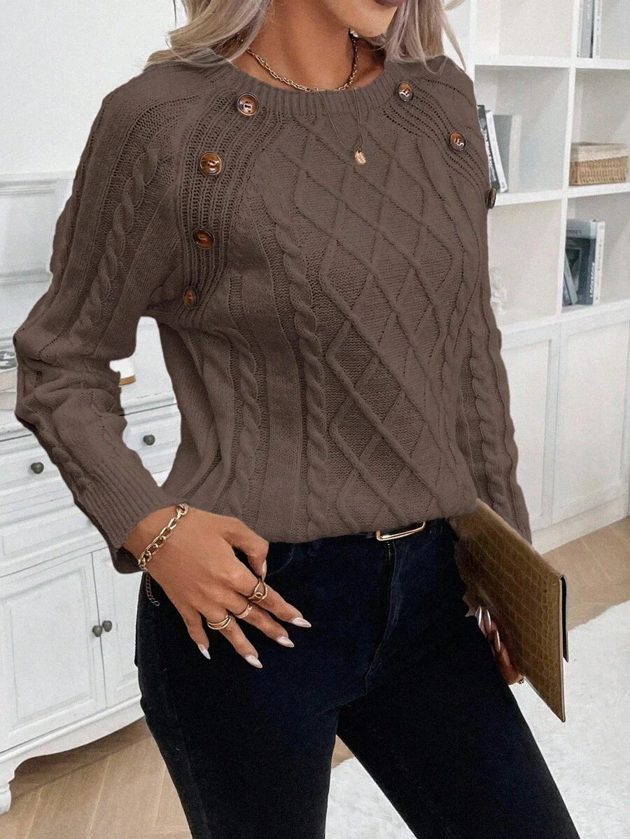 Clara | Jersey de Punto con Botones para Damas
