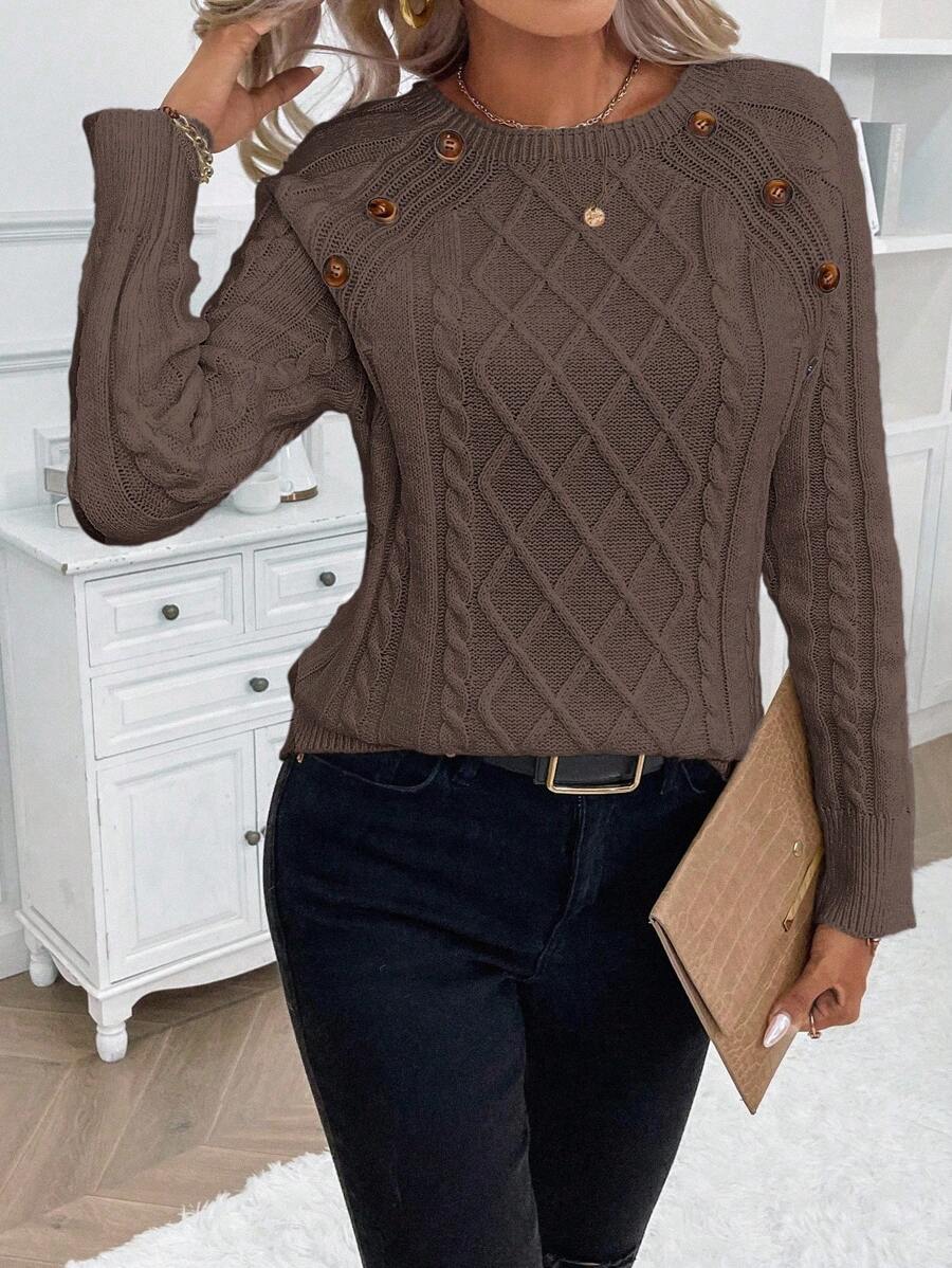 Clara | Jersey de Punto con Botones para Damas
