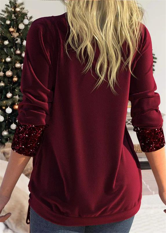 Arla™ | Blusa moderna con capa de lentejuelas