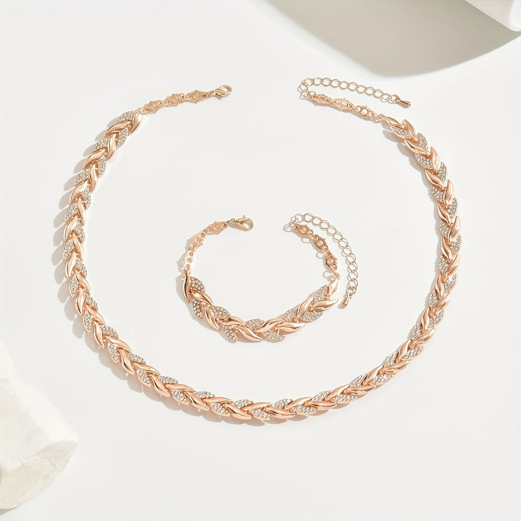 Sirena | Collar y Pulsera con Brillo Elegante