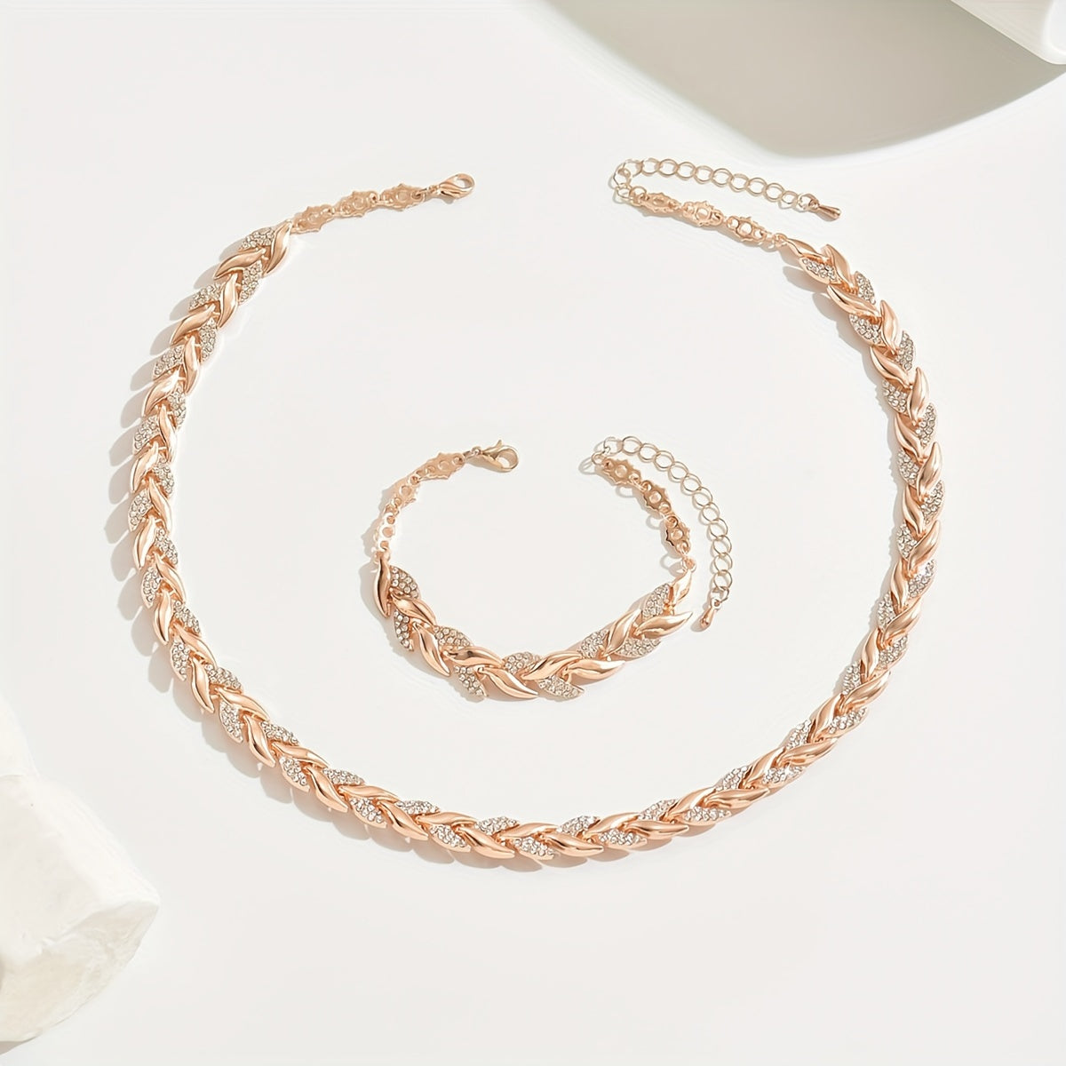 Sirena | Collar y Pulsera con Brillo Elegante