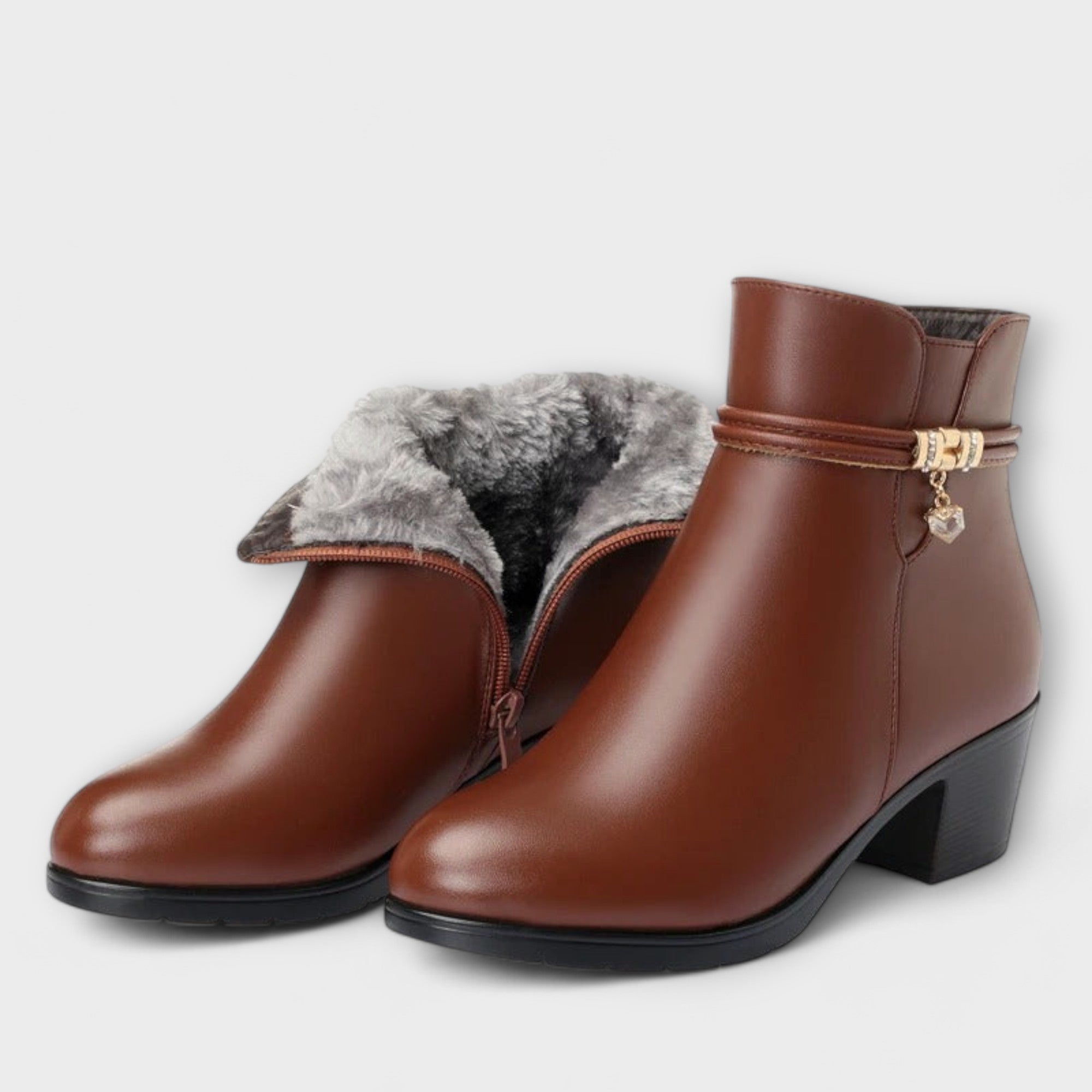 Rocío | Botín De Invierno Con Cremallera Elegante Y Cómodo