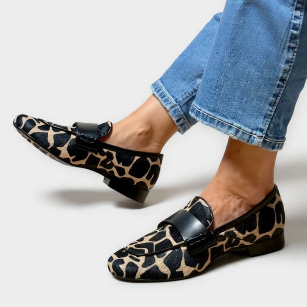 Félanora | Mocasines ortopédicos con estampado animal