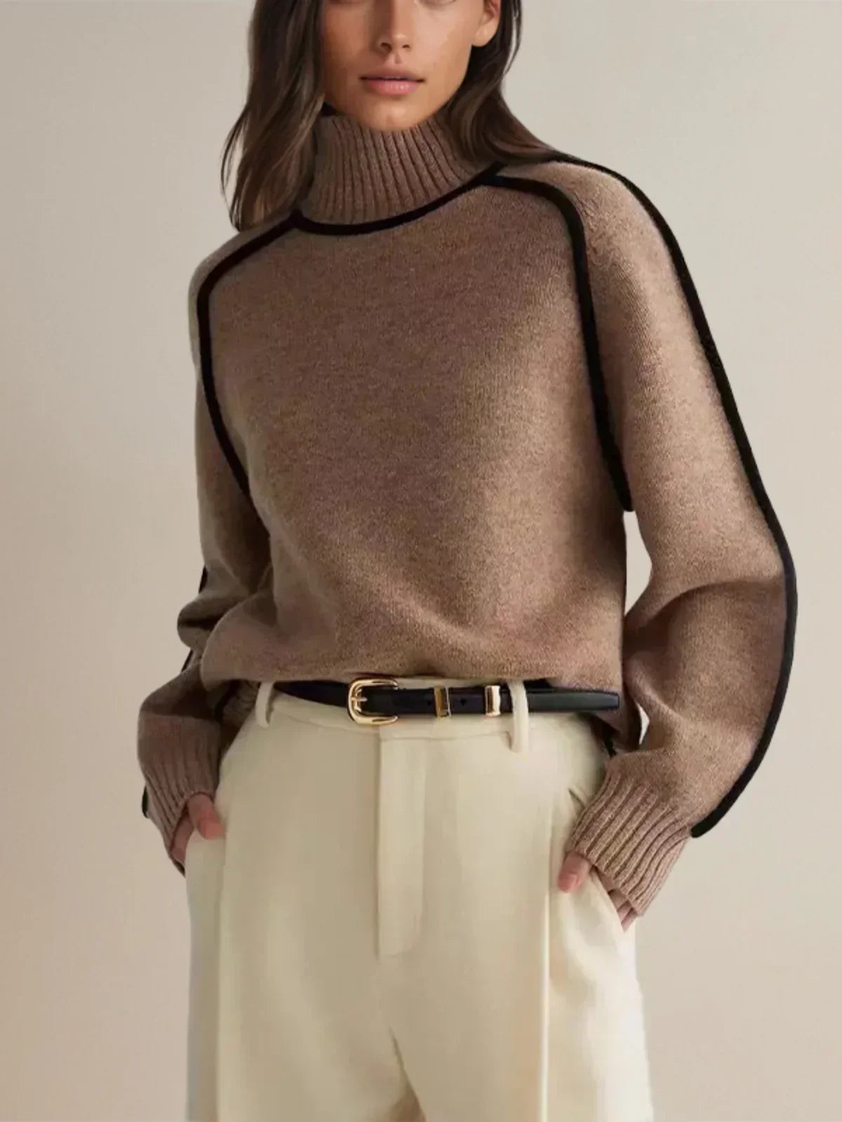 Donna | Elegante suéter de cuello alto