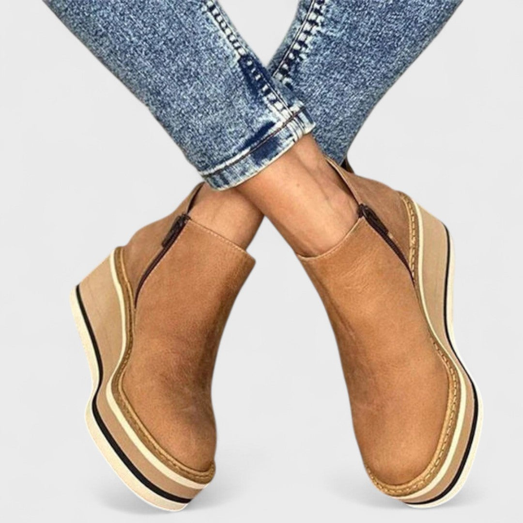 Solvina | Botines de Cuña Elegantes para el Día a Día