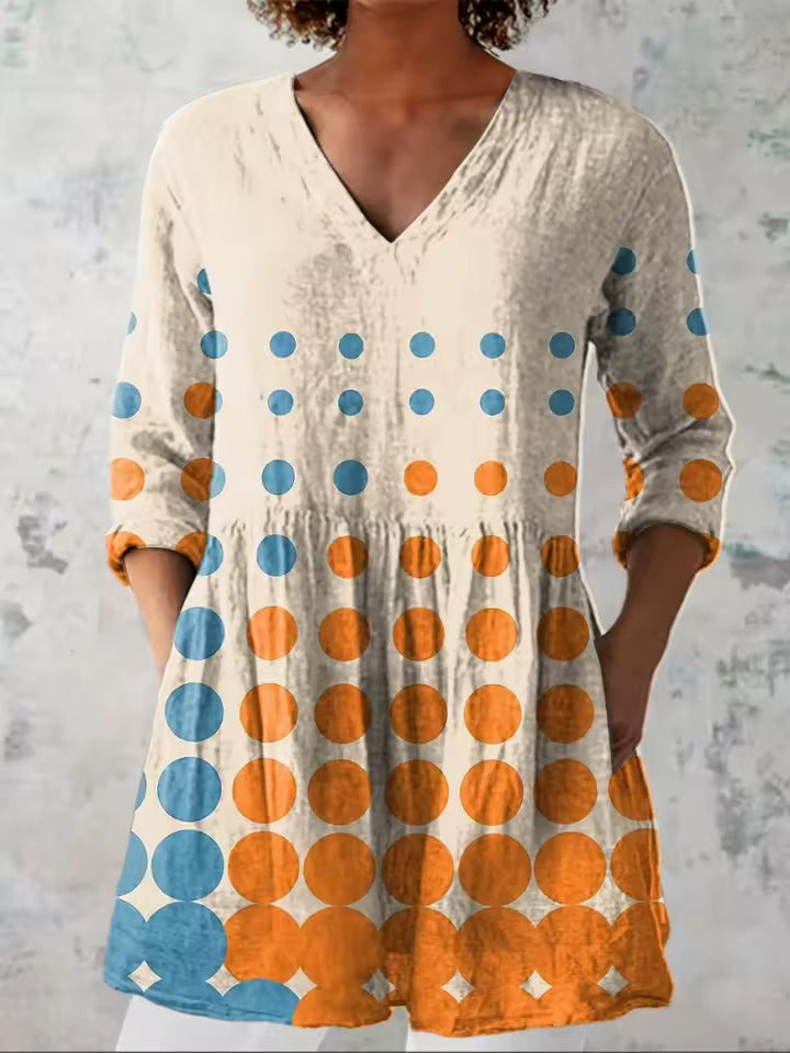 Elowen | Camisa Larga con Escote en V