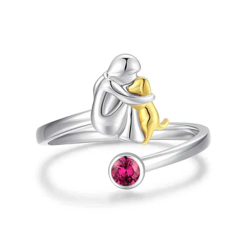 Rose | Anillo con Ícono de Perro