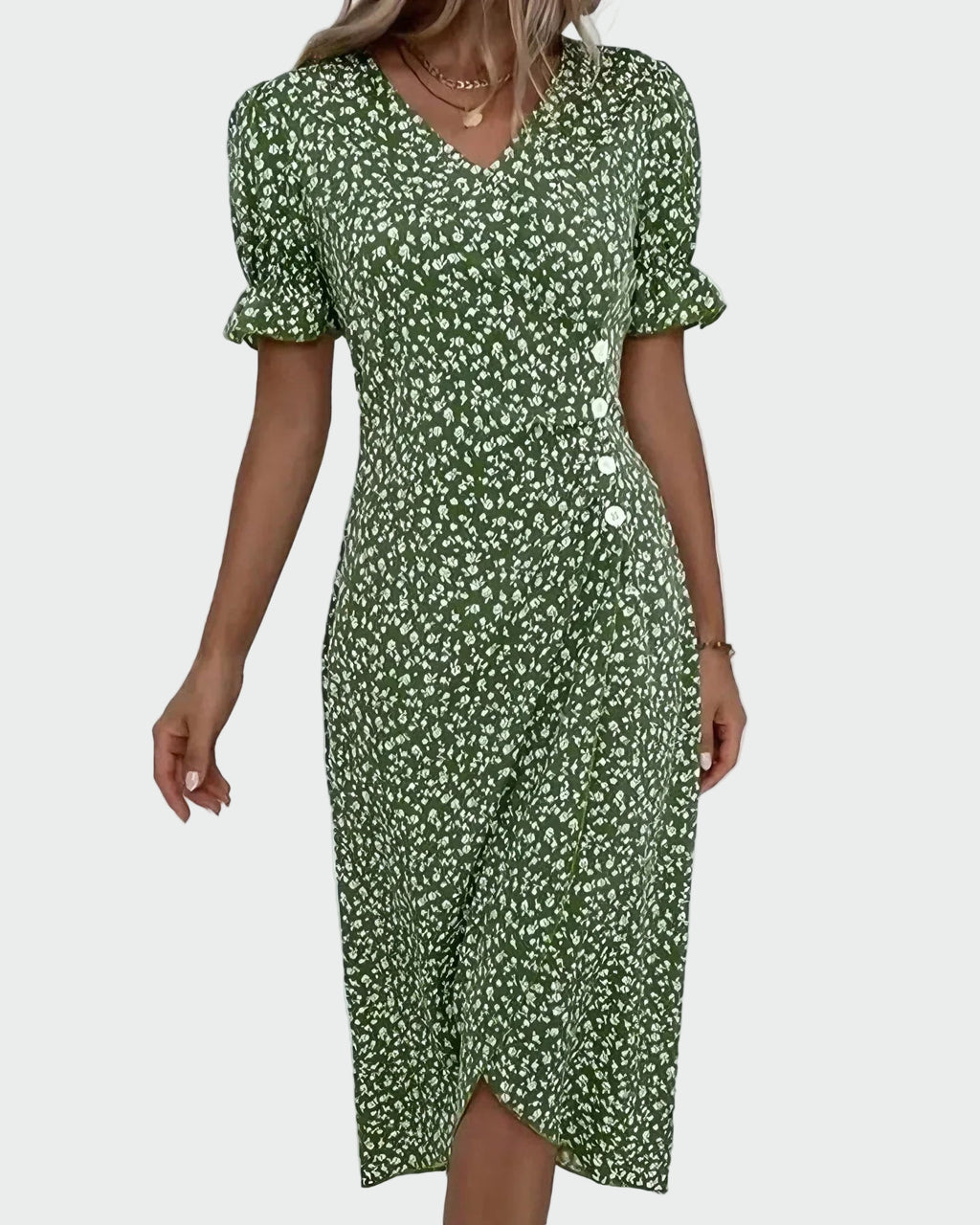 TINE | VESTIDO DE MANGA CORTA FLORAL - ZYRO