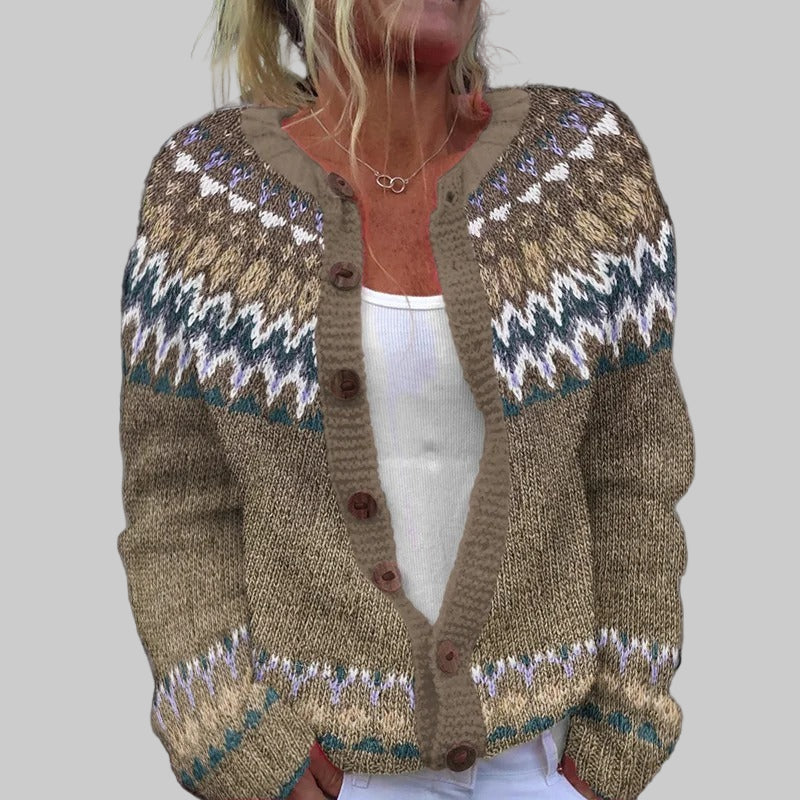 Cora | Chaqueta de punto vintage islandesa