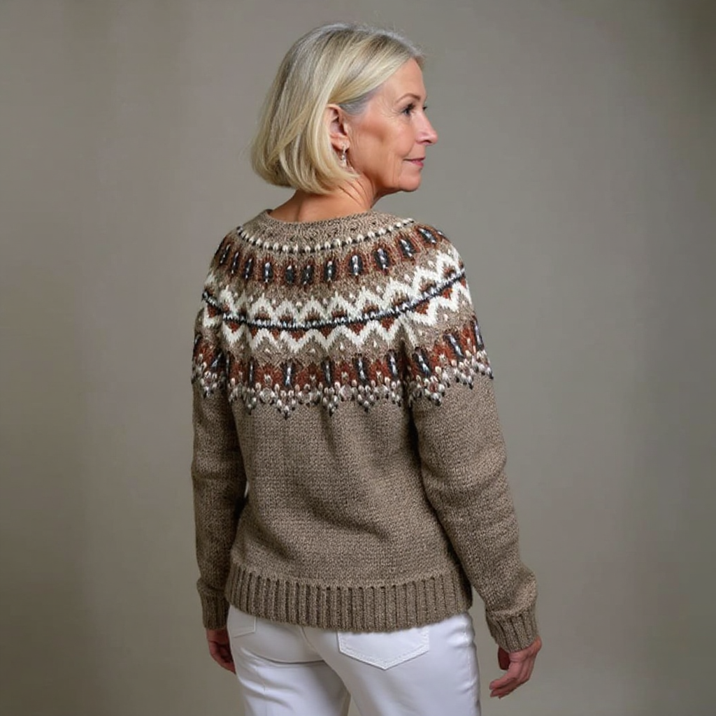 Adeline | Chaqueta de punto vintage islandesa