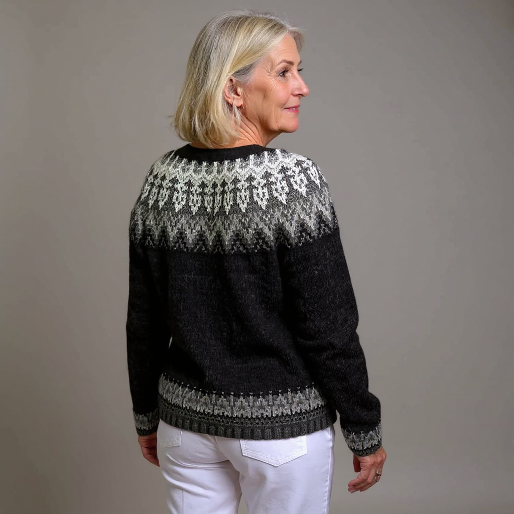 Nevaeh | Chaqueta de punto vintage islandesa