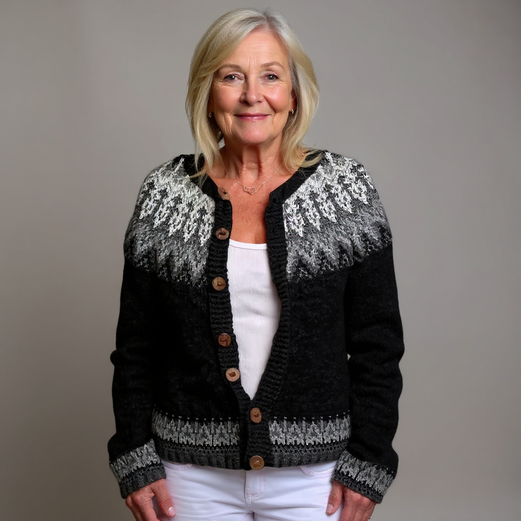 Nevaeh | Chaqueta de punto vintage islandesa
